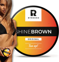 Shine Brown Premium Tanning Accelerator Cream (210 ml), Effective in solarium and in the sun, Achieve a natural tan thanks to natural ingredients