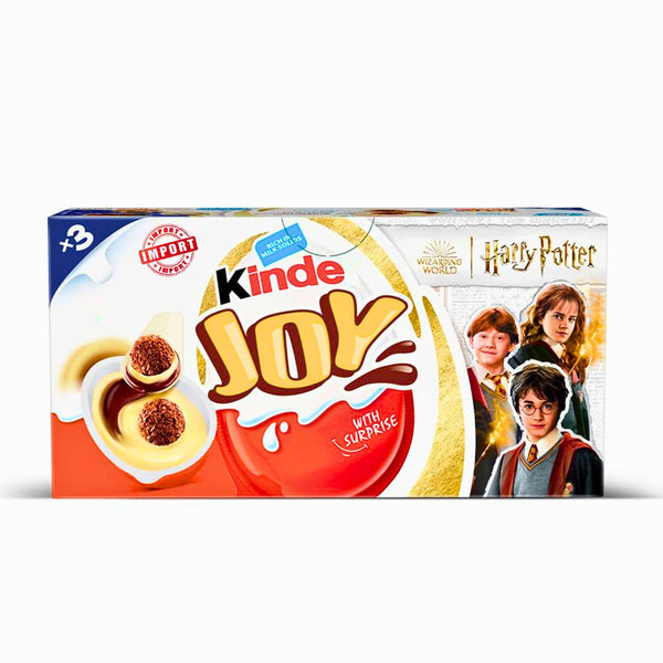 Kinders Joy Harry Potter 3 Egg X 20g Box - Milk & Cocoa Cream, Collectible Toy Inside – Fun and Delicious Treat for Fans of All Ages (Imported UAE)