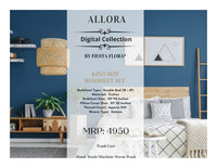 Allora by Fiesta Flora 100% Cotton Double Bedsheet with pillow covers