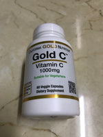 California Gold Nutrition, Gold C, Vitamin C, 1,000 mg, 60 Veggie Capsules