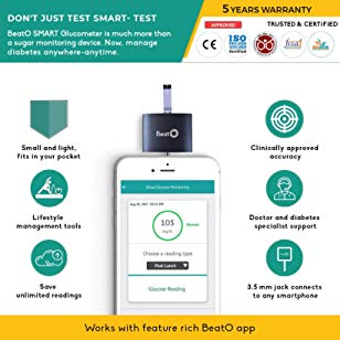 Beato Smartphone Glucometer with 20 strips