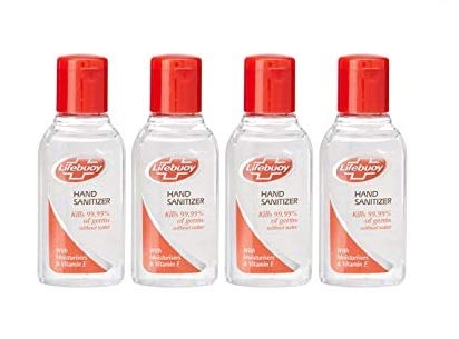 Life buoy immunity boosting hand sanitizer. (type :- total 10) bottle - 50ml    10 pcs