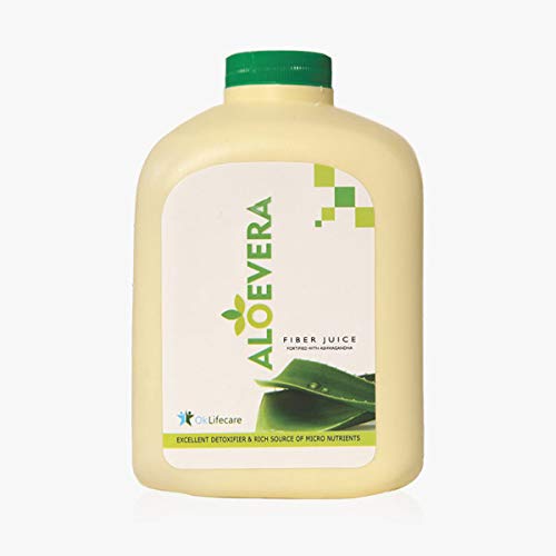 Oklifecare 100% Natural and Pure Organic Aloevera Juice, 1 L