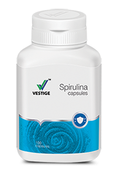 vestige spirulina cap   100 nos